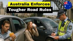 Australia finalises Tougher Road Regulations safety Policy Update – Drivers face 1,500 Penalties for in-car eating or vaping as national enforcement begins this November