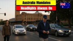 New Australian Road Regulations from 5 November mandates headlights on at all times with $250 penalty per offence
