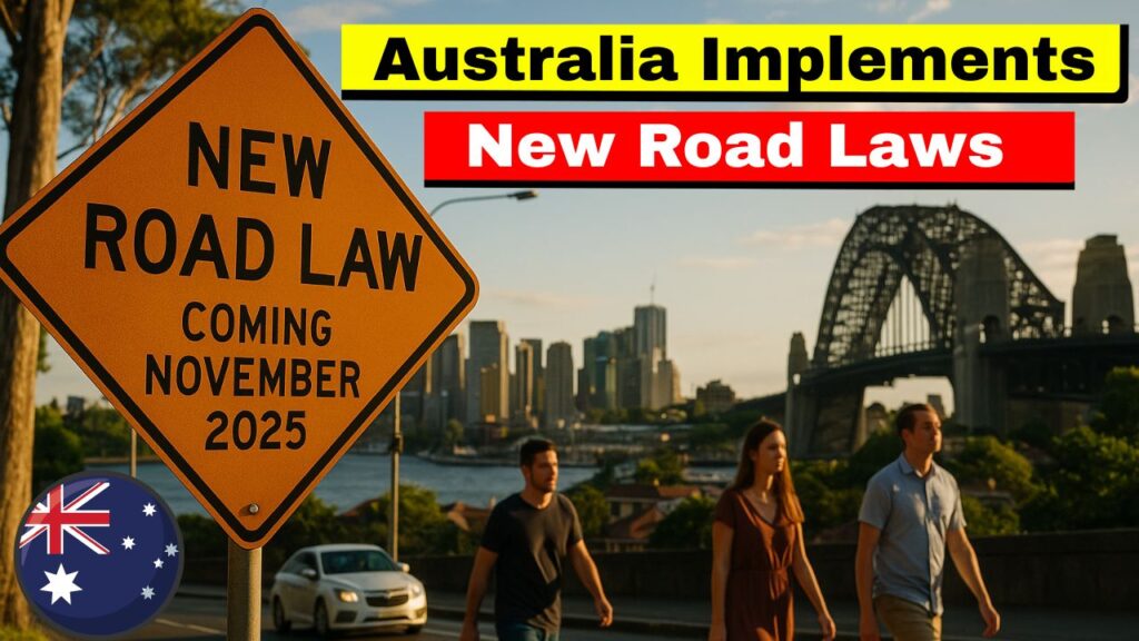New road law in Australia coming November 2025